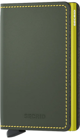 Secrid Slimwallet Matte Green & Lime mit Gravur - SM-Green & Lime